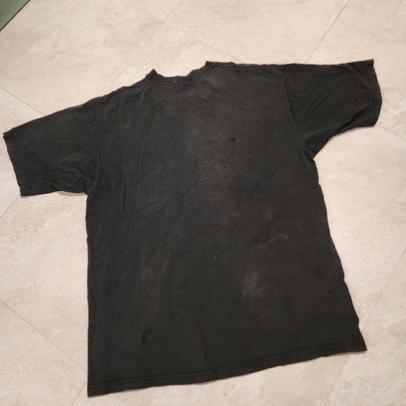 VTG Y2K Razor-Back Tools FADED DISTRESSED Mens L Large Black Graphic T Shirt - Picture 9 of 10